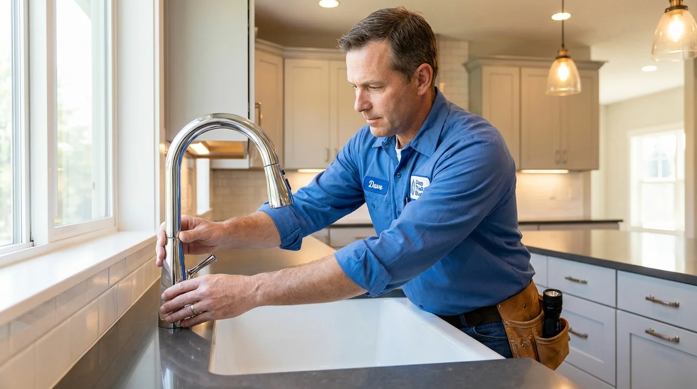 Kitchen faucet installation by Johns Plumbing LLC in Carson City